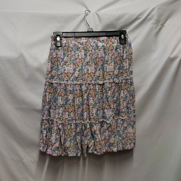 Cynthia Rowley Floral Mini Multi Color Floral Skirt Small - Picture 1 of 9